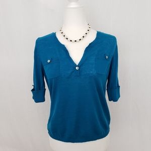 Chico's Deep Teal Knit Top